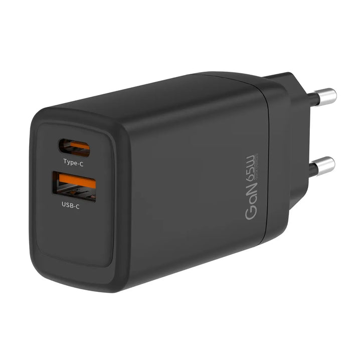 65W GaN Snellader USB-C PD + USB-A Fast Charger-Ilumina Benelux