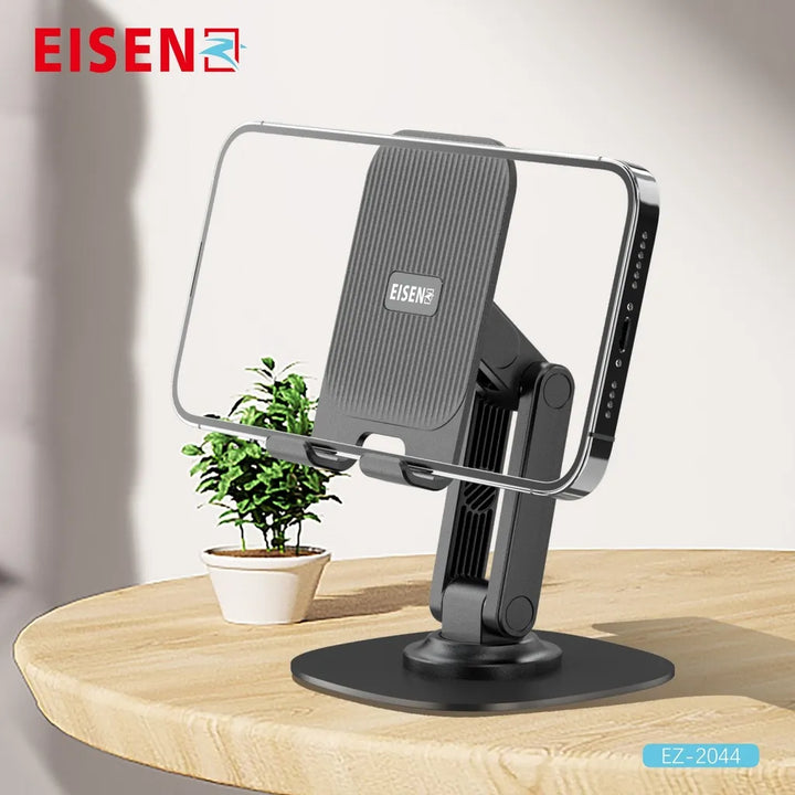 Verstelbare Bureau Telefoonhouder – Opvouwbare Smartphone & Tablet Standaard – 360° Draaibaar – Aluminium Bureauhouder-Ilumina Benelux