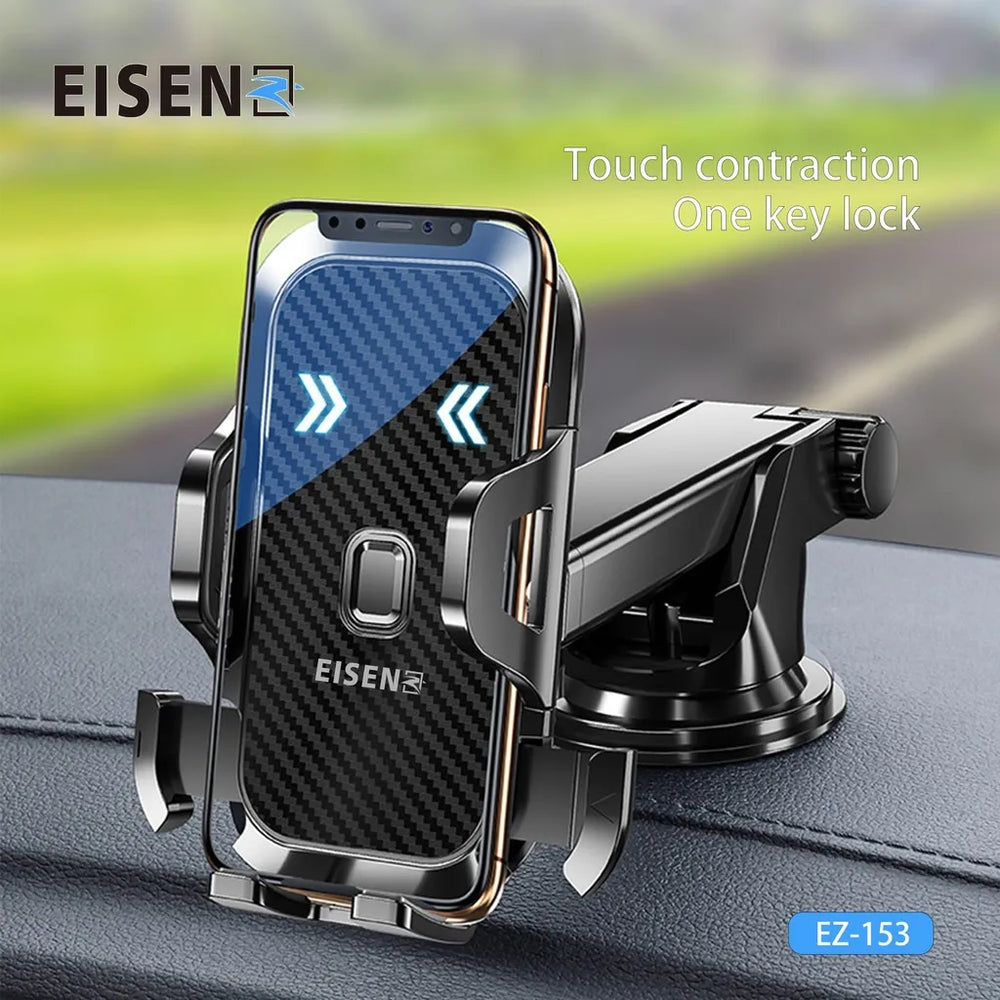 Telefoonhouder Auto - Dashboard & Voorruit Houder - Verstelbare Zuignap - 360° Draaibaar - Universeel Smartphonehouder-Ilumina Benelux