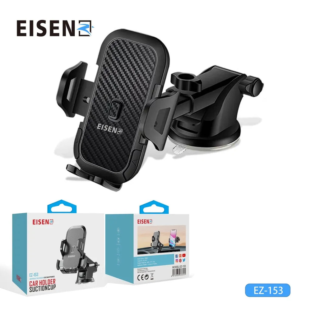 Telefoonhouder Auto - Dashboard & Voorruit Houder - Verstelbare Zuignap - 360° Draaibaar - Universeel Smartphonehouder-Ilumina Benelux
