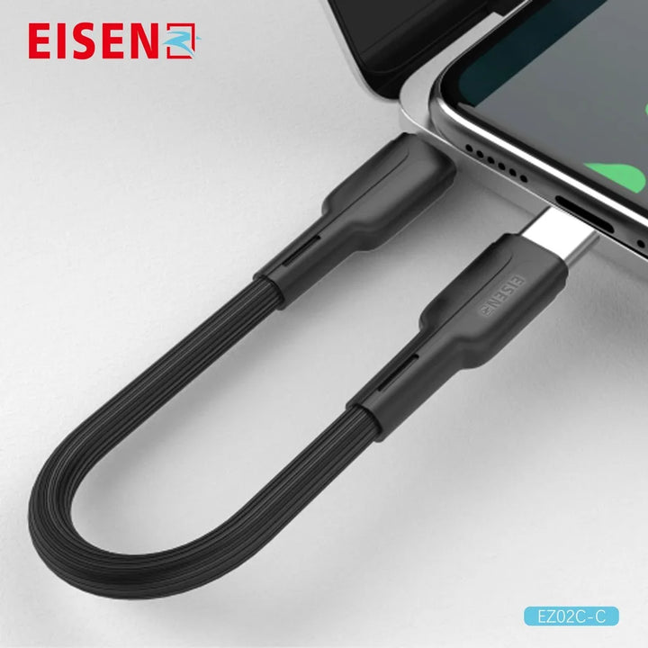 USB-C naar USB-C Data Kabel 30CM - Fast Charging - Zwart-Ilumina Benelux