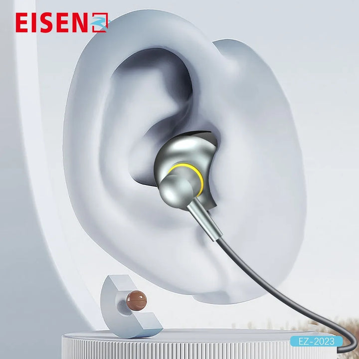Bedrade Oordopjes met Microfoon – 3.5mm AUX Aansluiting – Stereo In-Ear Headset – Handsfree Bellen-Ilumina Benelux