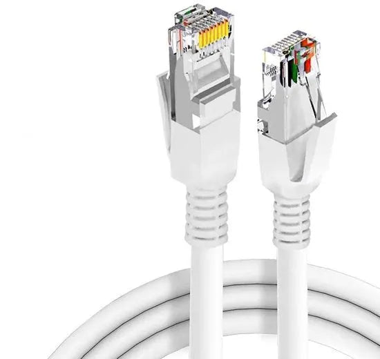 Ethernetkabel internet – Cat6 UTP naar UTP – 1 meter – Geschikt voor RJ45 LAN – Wit-Internetkabels-Ilumina Benelux