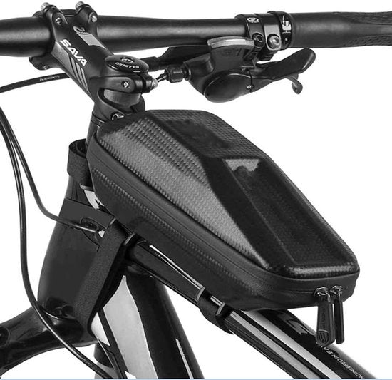 Fiets Frame Bag – Waterdichte Voorframe Telefoontas Top Tube Pouch – Voor Mountainbike & Racefiets – Zwart-Ilumina Benelux