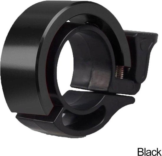 Fietsbel – Universele Fietshoorn Ring – Geschikt voor Racefiets MTB eBike Stadsfiets – Model LB456 – Zwart-Ilumina Benelux