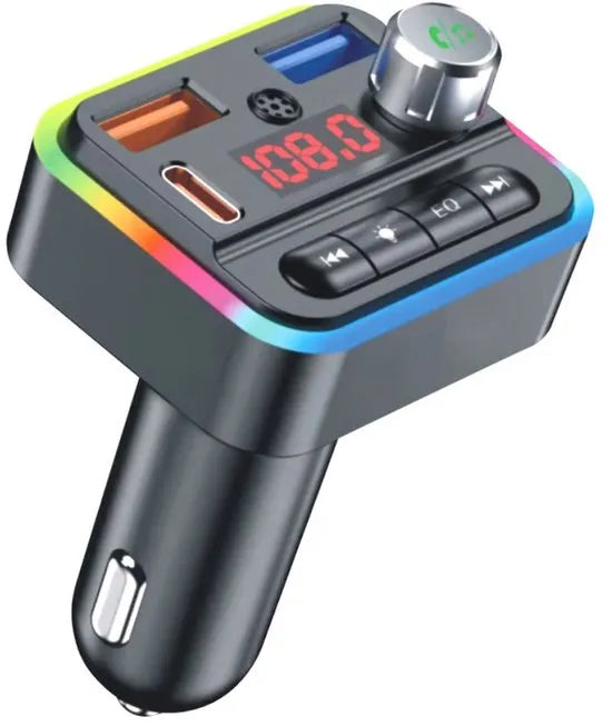 FM transmitter auto – Bluetooth – Snellader Autolader – Handsfree Bellen – LED Display – Zwart-Ilumina Benelux