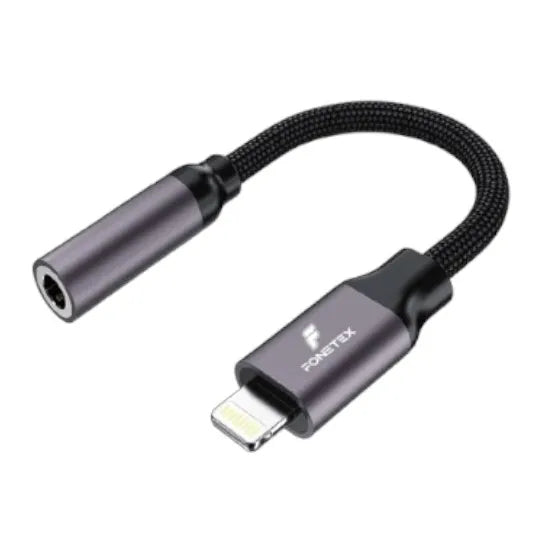 Lightning naar 3.5mm Audio Adapter – AUX Converter – Geschikt voor iPhone & iPad – Bellen & Muziek – Gevlochten Kabel