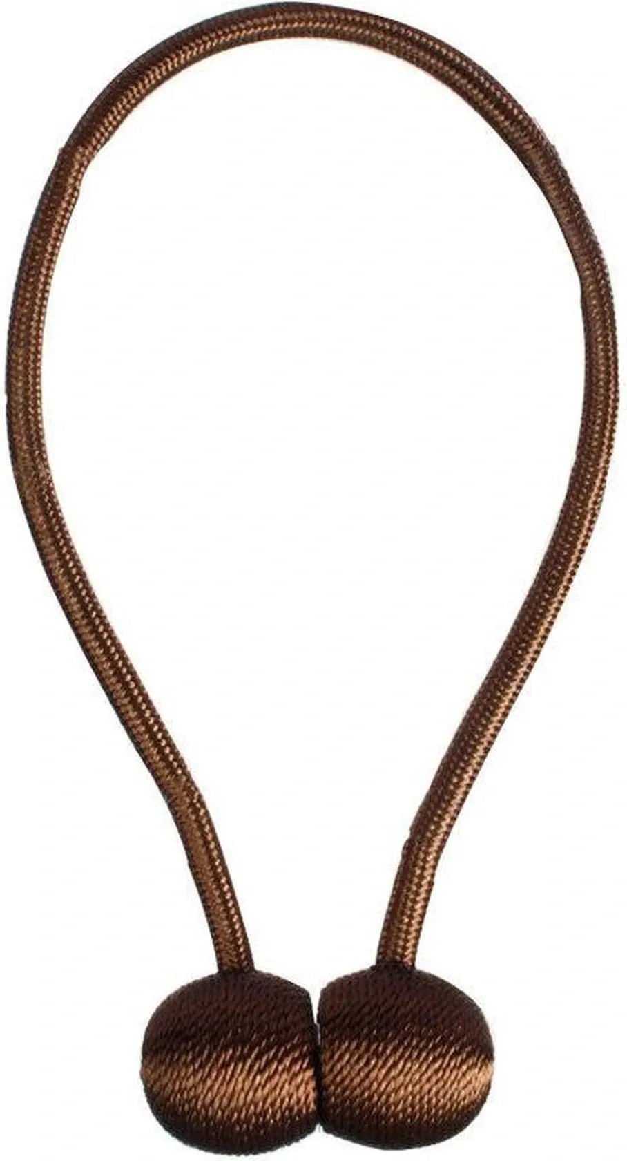 Gordijnembrasse – Magnetische Gordijnhouder – Gordijnkoord Binder met Clips – Set 2 Stuks – Koffie-Ilumina Benelux
