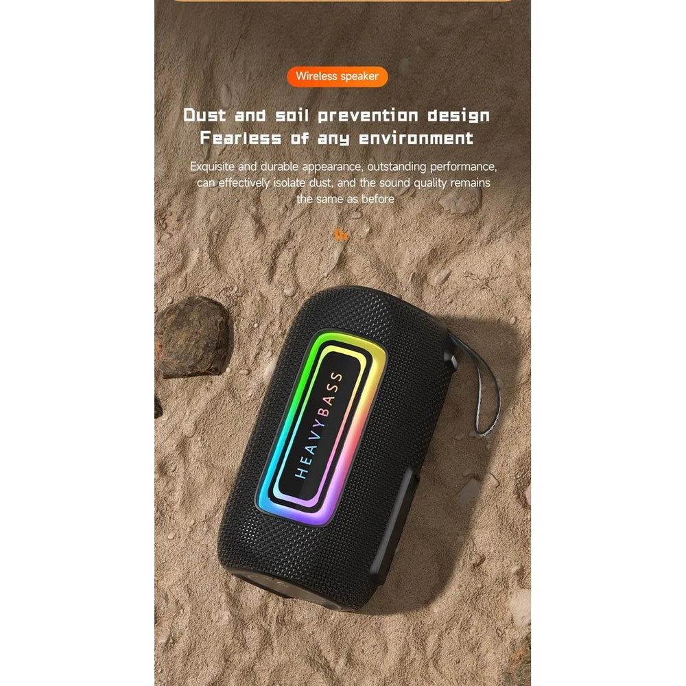Heavy Bass 11 Bluetooth Speaker – Bluetooth 5.3 – RGB Lichtshow – 4800mAh Batterij – USB-C Oplaadbaar