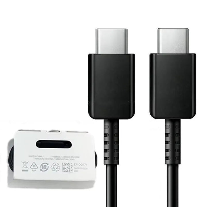 Samsung USB-C naar USB-C Kabel 3A – 18W / 20W Snelladen – Type-C Charger Cable – Zwart-Ilumina Benelux