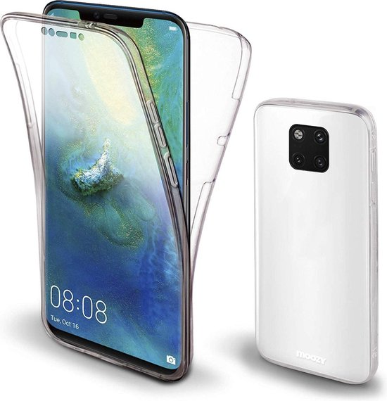 Huawei Mate 20 Pro Hoesjes – Dubbelzijdige 360° Backcover – Transparant – Volledige Bescherming – Transparant-Ilumina Benelux