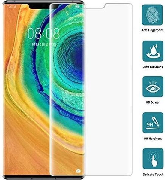 Huawei Mate 30 Pro Screenprotector Gehard 9H – Anti-kras – 1-Pack-Ilumina Benelux