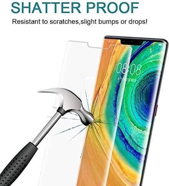 Huawei Mate 30 Pro Screenprotector Gehard 9H – Anti-kras – 1-Pack-Ilumina Benelux