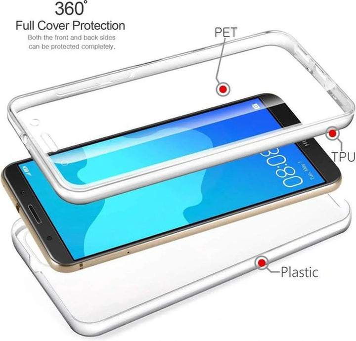Huawei Nova 3 Hoesjes – 360° Dubbelzijdige Backcover – Volledige Bescherming – Transparant-Ilumina Benelux