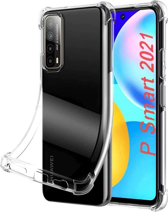 Huawei P Smart 2021 Hoesjes – Siliconen Backcover – Schokbestendig – Transparant-Ilumina Benelux