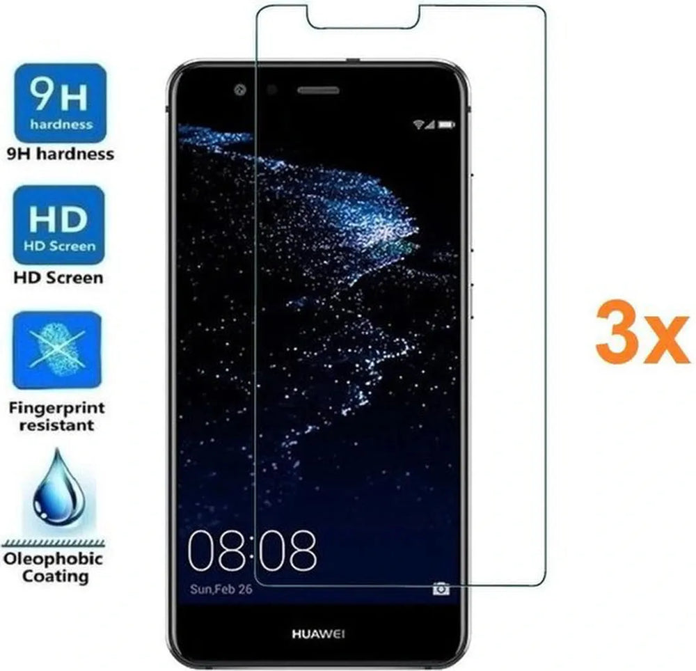 Huawei P10 Lite Screenprotector Gehard 9H – Anti-kras – 3-Pack-Ilumina Benelux