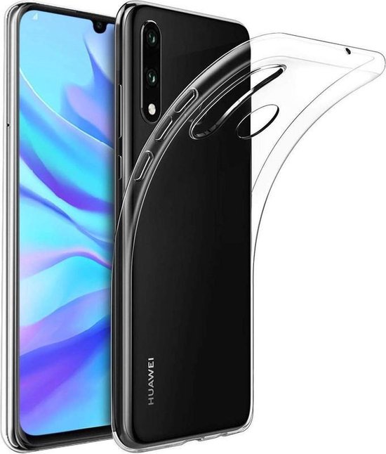 Huawei P30 Lite 2019/2020 Hoesjes – Transparante TPU Siliconen Backcover – Soft Case – Inclusief 3x Gehard Glas Screenprotector-Ilumina Benelux