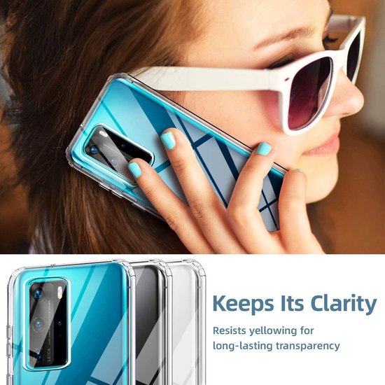 Huawei P40 Pro Hoesjes – Dubbelzijdige 360° Backcover – Transparant – Volledige Bescherming – Clear-Ilumina Benelux