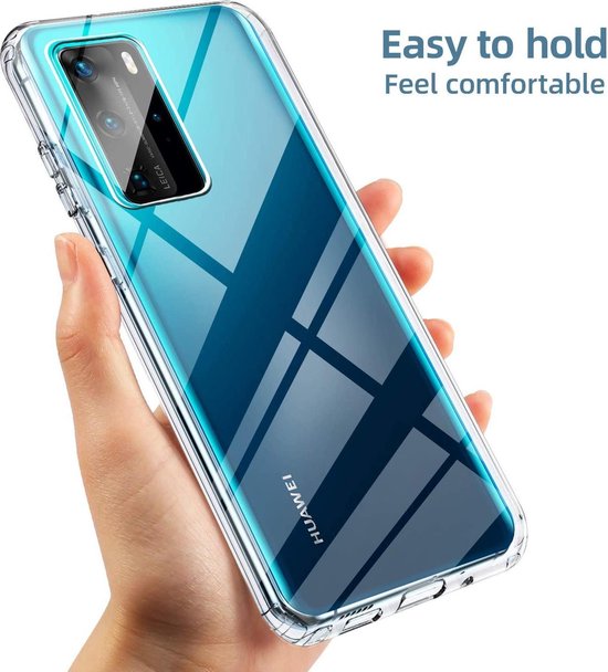 Huawei P40 Pro Hoesjes – Dubbelzijdige 360° Backcover – Transparant – Volledige Bescherming – Clear-Ilumina Benelux