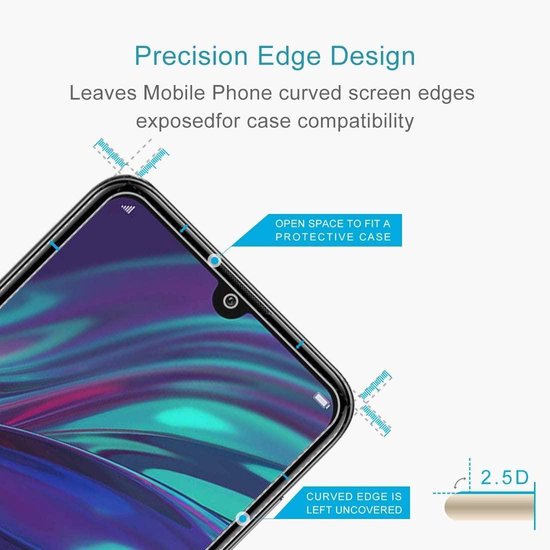 Huawei Y7 (2019) Hoesjes – Portemonnee Hoes – Pasjeshouder – Magneetsluiting – Roze + 2x Screenprotector-Ilumina Benelux
