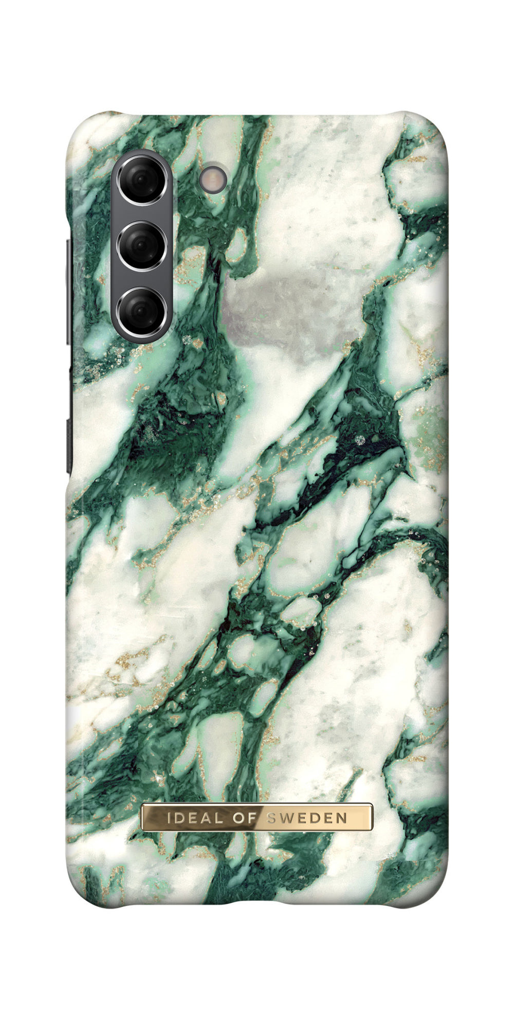 iDeal of Sweden Samsung Galaxy S21 Backcover hoesje - Fashion Case - Calacatta Emerald Marble-Hoesjes-Ilumina Benelux