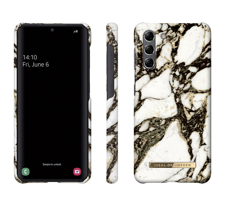 iDeal of Sweden Samsung Galaxy S21 Backcover hoesje - Fashion Case - Calacatta Golden Marble-Hoesjes-Ilumina Benelux
