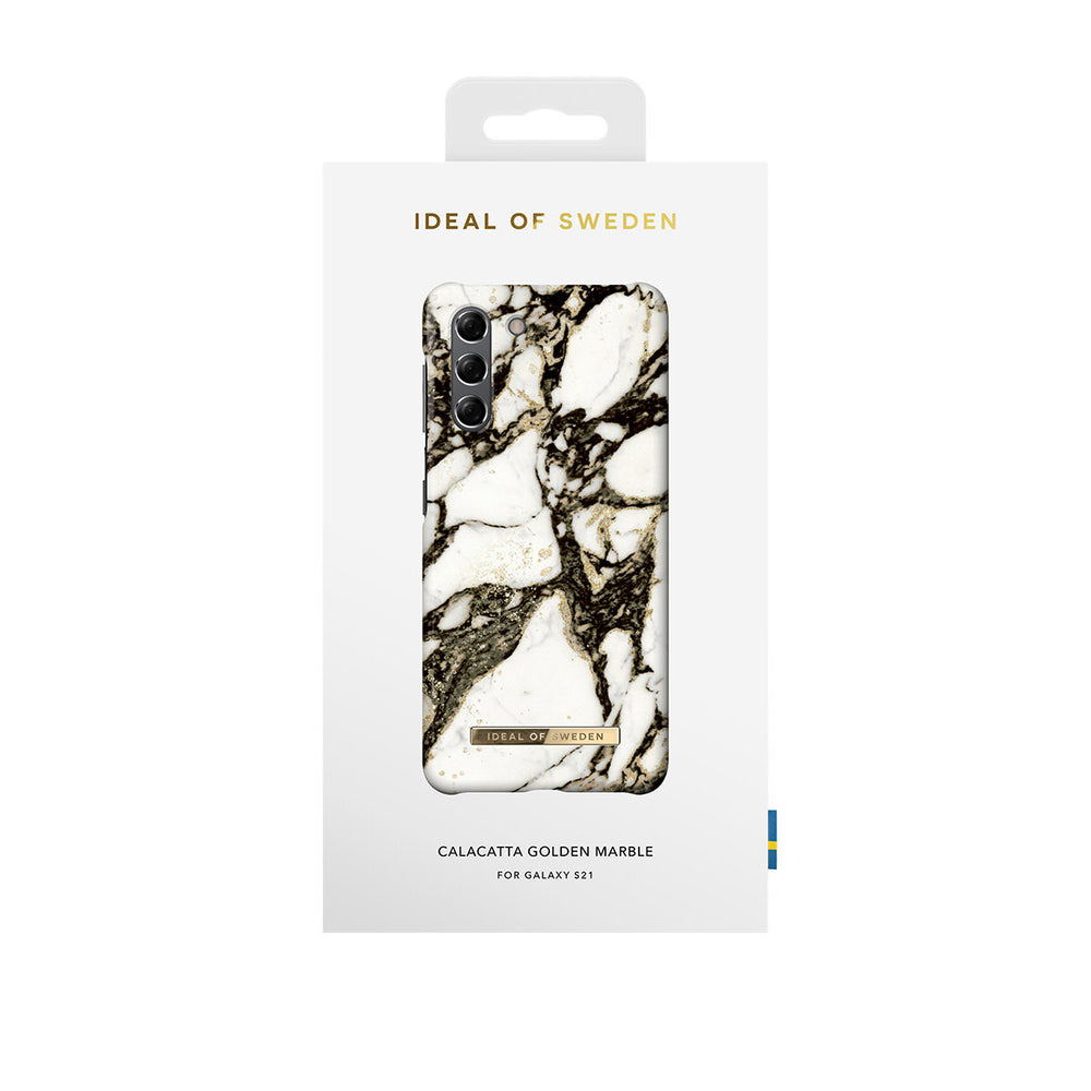 iDeal of Sweden Samsung Galaxy S21 Backcover hoesje - Fashion Case - Calacatta Golden Marble-Hoesjes-Ilumina Benelux