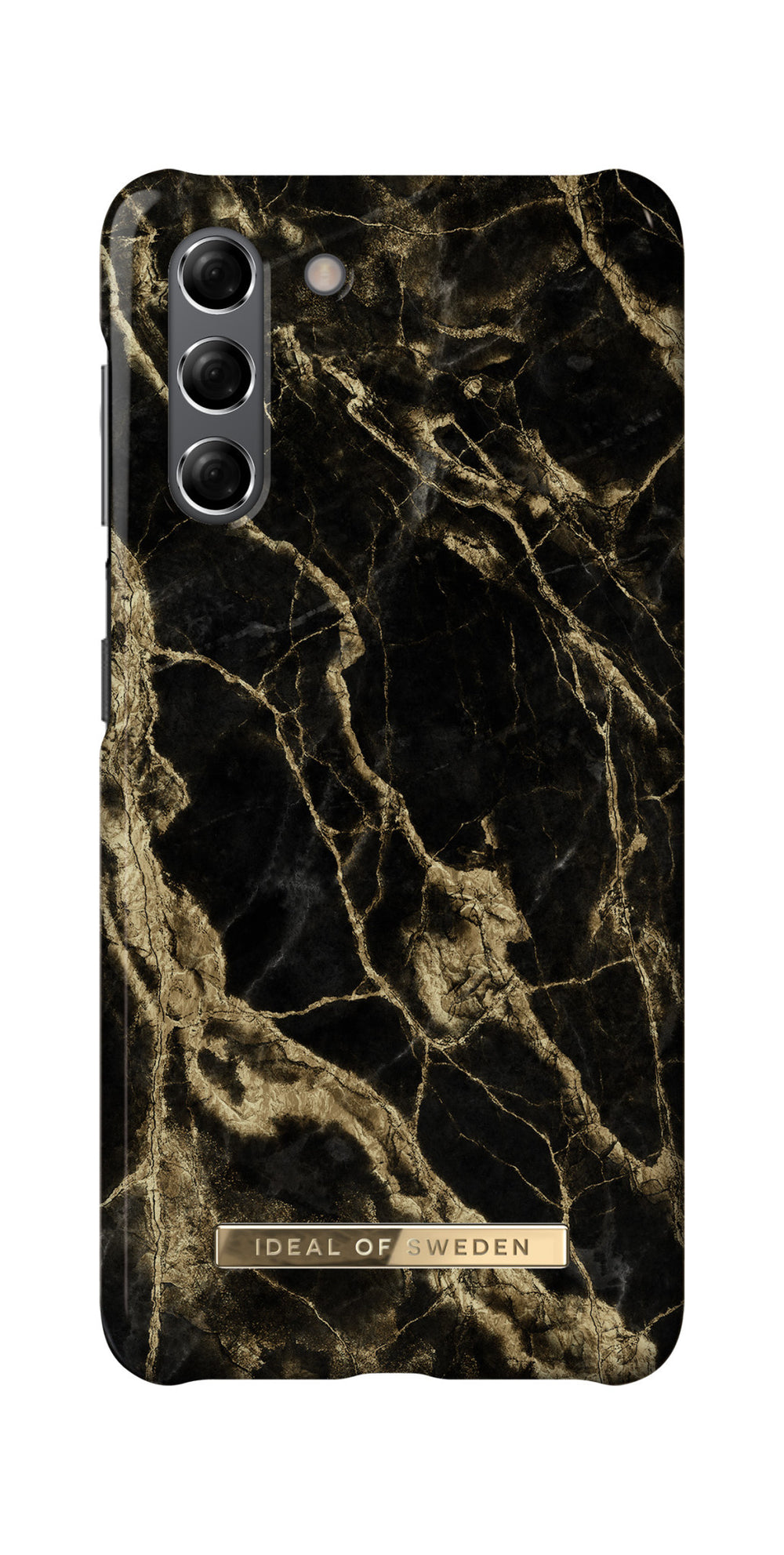iDeal of Sweden Samsung Galaxy S21 Hardcase Backcover - Fashion Case - Golden Smoke Marble-Hoesjes-Ilumina Benelux
