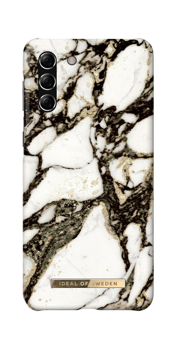 iDeal of Sweden Samsung Galaxy S21 Plus Backcover hoesje - Fashion Case - Calacatta Golden Marble-Hoesjes-Ilumina Benelux