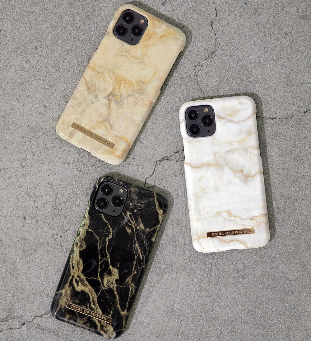 iDeal of Sweden Samsung Galaxy S21 Plus Hardcase Backcover - Fashion Case - Golden Smoke Marble-Hoesjes-Ilumina Benelux
