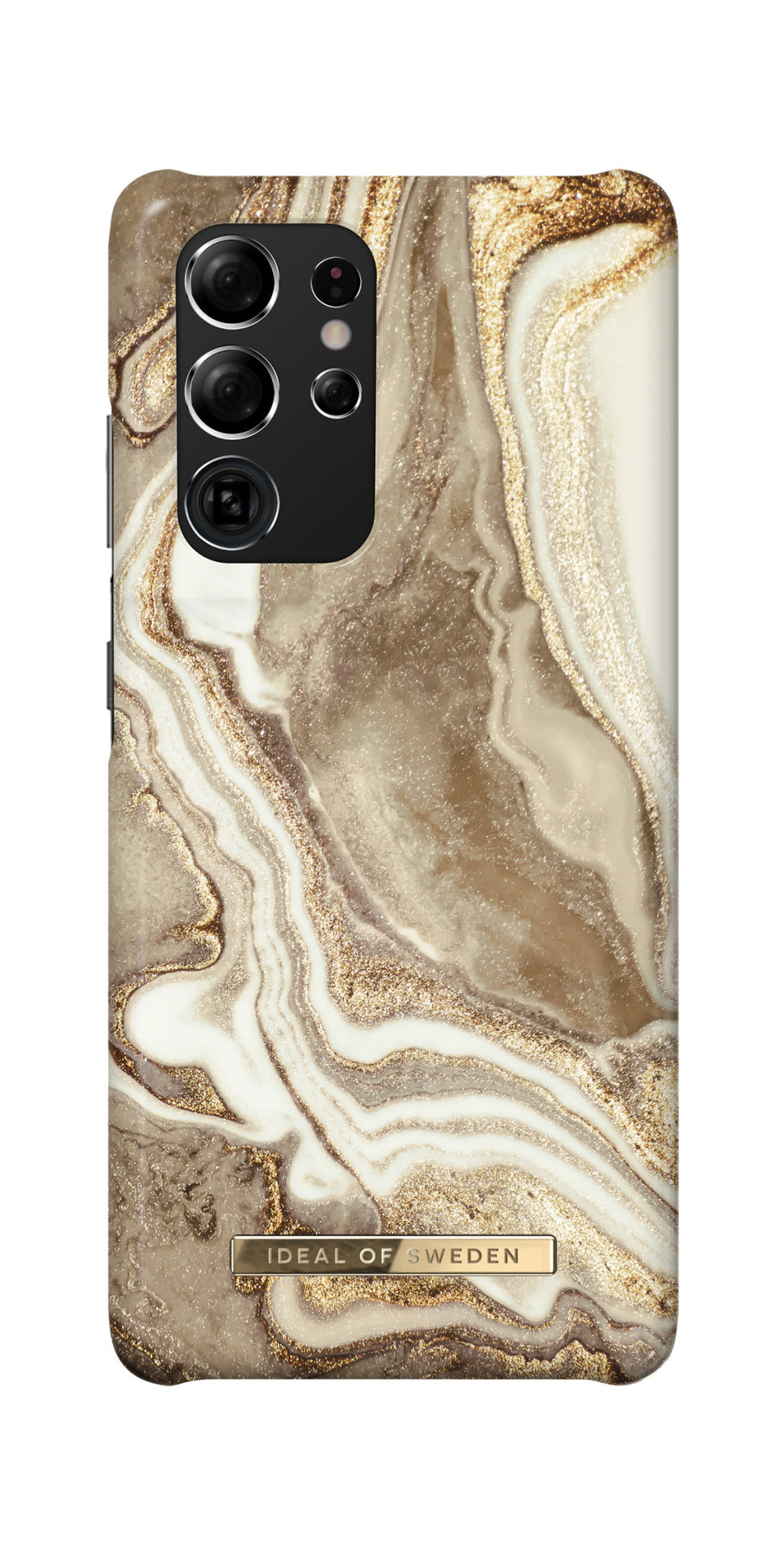 iDeal of Sweden Samsung Galaxy S21 Ultra Hardcase Backcover - Fashion Case - Golden Sand Marble-Hoesjes-Ilumina Benelux