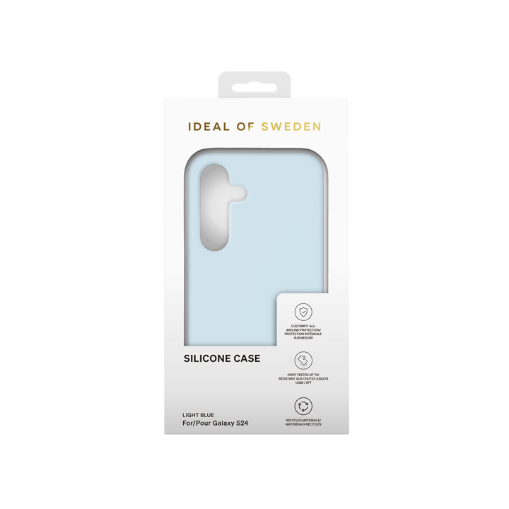 iDeal of Sweden Samsung Galaxy S24 Backcover hoesje Silicone Case - LichtBlauw-Hoesjes-Ilumina Benelux