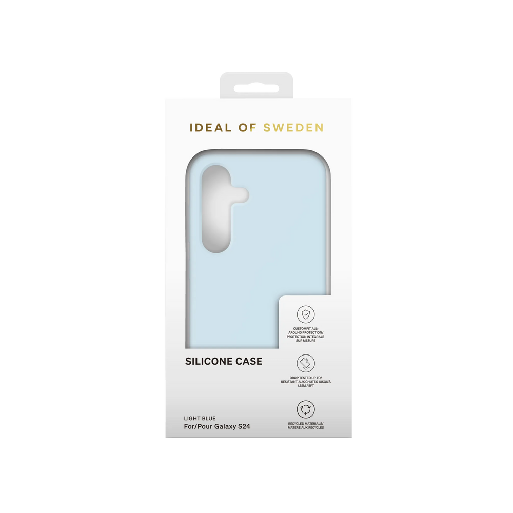 iDeal of Sweden Samsung Galaxy S24 Backcover hoesje Silicone Case - LichtBlauw-Hoesjes-Ilumina Benelux