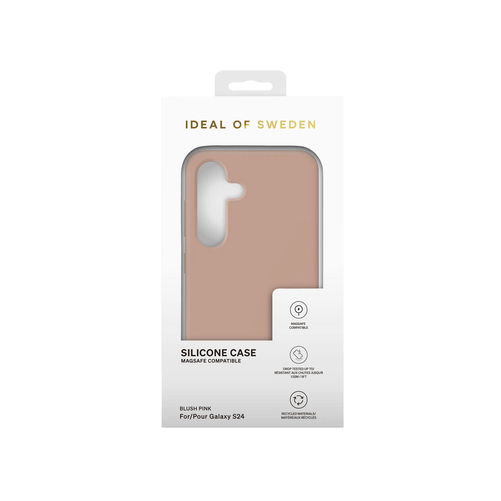 iDeal of Sweden Samsung Galaxy S24 Backcover hoesje Silicone Case Magsafe - Blush Pink-Hoesjes-Ilumina Benelux