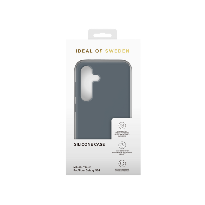 iDeal of Sweden Samsung Galaxy S24 Backcover hoesje Silicone Case - Midnight Blue-Hoesjes-Ilumina Benelux