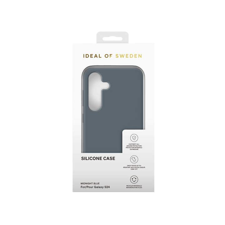 iDeal of Sweden Samsung Galaxy S24 Backcover hoesje Silicone Case - Midnight Blue-Hoesjes-Ilumina Benelux