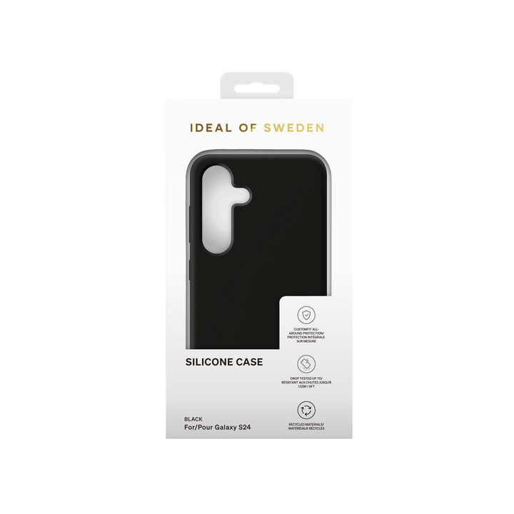 iDeal of Sweden Samsung Galaxy S24 Backcover hoesje Silicone Case - Zwart-Hoesjes-Ilumina Benelux