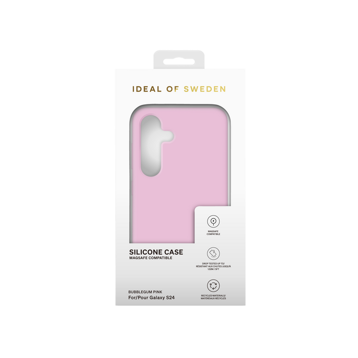 iDeal of Sweden Samsung Galaxy S24 Plus Backcover hoesje Silicone Case Magsafe - Bubble Gum Pink-Hoesjes-Ilumina Benelux