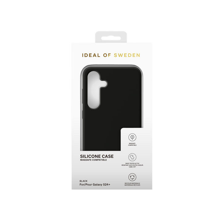 iDeal of Sweden Samsung Galaxy S24 Plus Backcover hoesje Silicone Case Magsafe - Zwart-Hoesjes-Ilumina Benelux