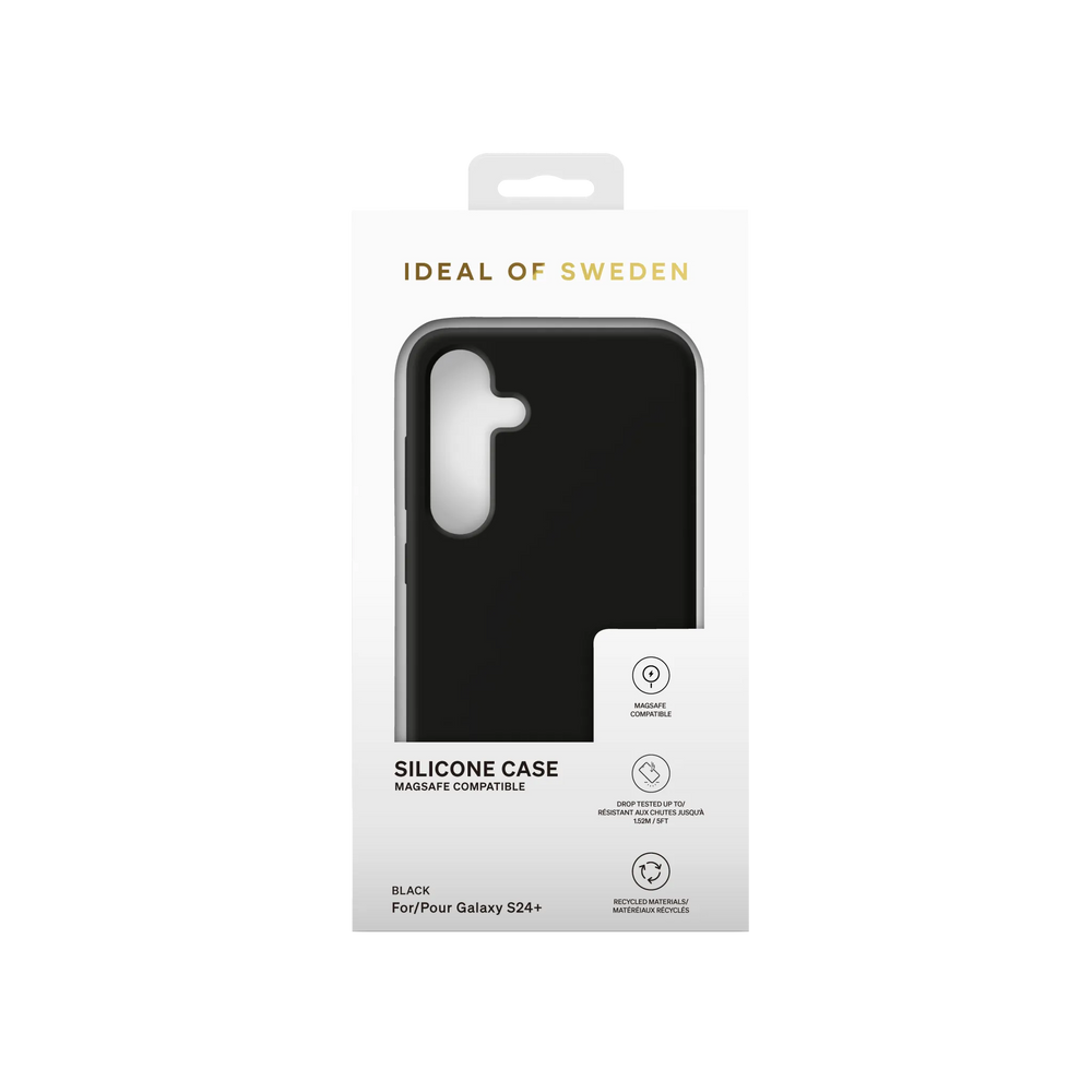 iDeal of Sweden Samsung Galaxy S24 Plus Backcover hoesje Silicone Case Magsafe - Zwart-Hoesjes-Ilumina Benelux