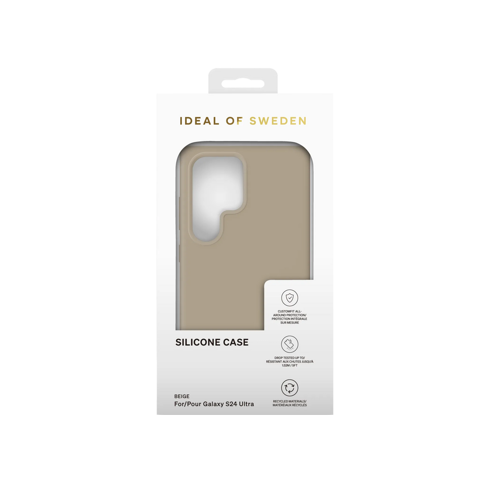 iDeal of Sweden Samsung Galaxy S24 Ultra Backcover hoesje Silicone Case - Beige-Hoesjes-Ilumina Benelux
