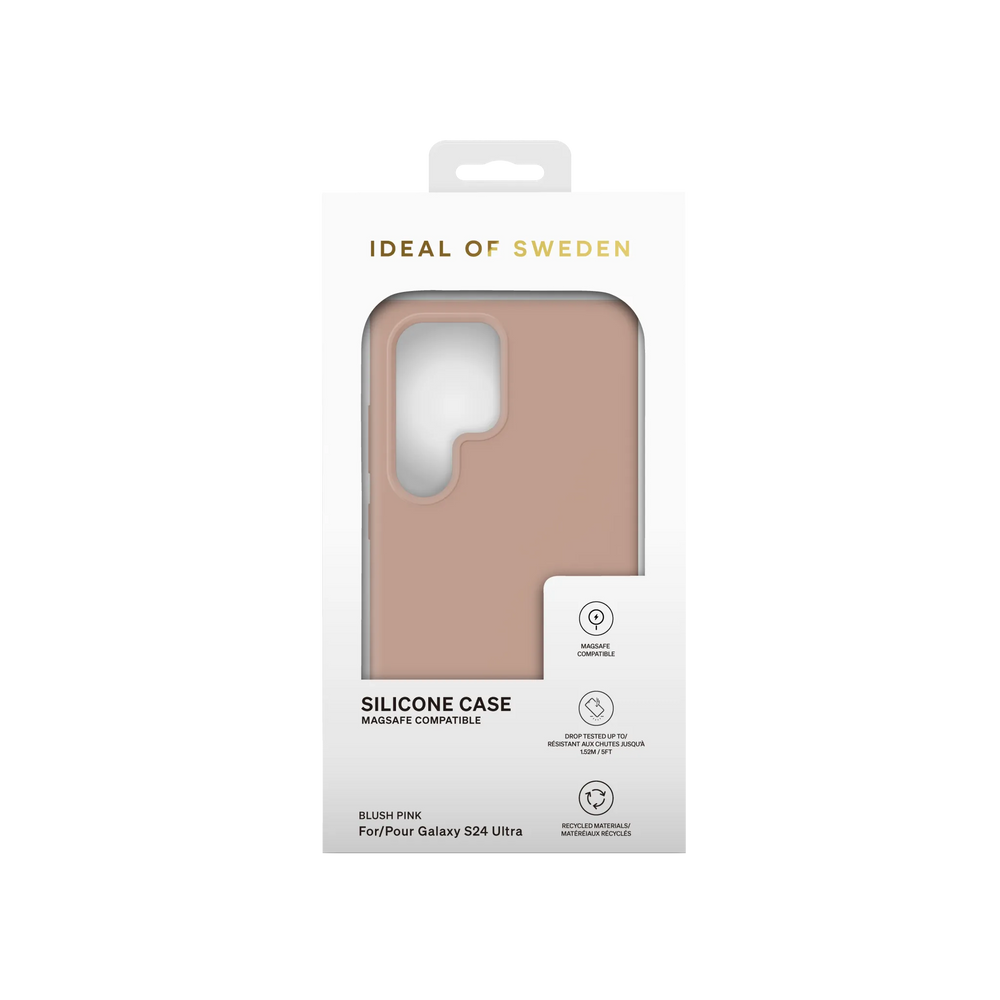 iDeal of Sweden Samsung Galaxy S24 Ultra Backcover hoesje Silicone Case Magsafe - Blush Pink-Hoesjes-Ilumina Benelux