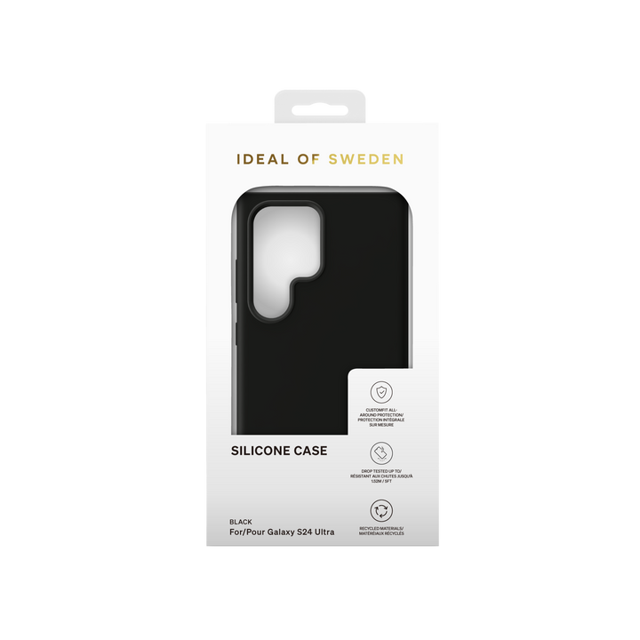 iDeal of Sweden Samsung Galaxy S24 Ultra Backcover hoesje Silicone Case - Zwart-Hoesjes-Ilumina Benelux