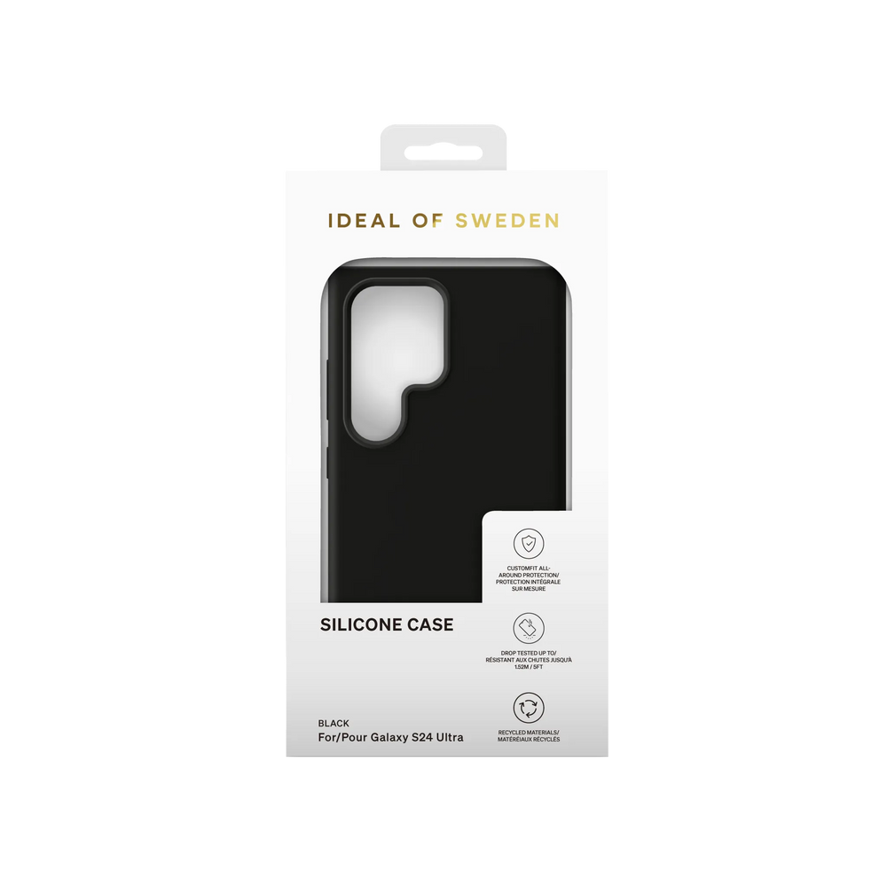 iDeal of Sweden Samsung Galaxy S24 Ultra Backcover hoesje Silicone Case - Zwart-Hoesjes-Ilumina Benelux