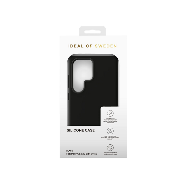 iDeal of Sweden Samsung Galaxy S24 Ultra Backcover hoesje Silicone Case - Zwart-Hoesjes-Ilumina Benelux