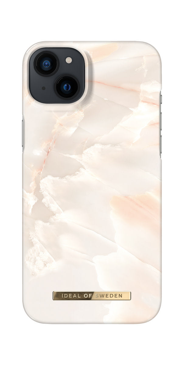 iDeal of Sweden iPhone 14 & 15 Plus Hardcase Backcover - Fashion Case - Rose Pearl Marble-Hoesjes-Ilumina Benelux
