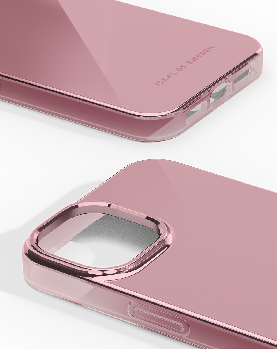 iDeal of Sweden iPhone 15 & 14 Plus Hardcase hoesje - Mirror Case - Rose Pink-Hoesjes-Ilumina Benelux