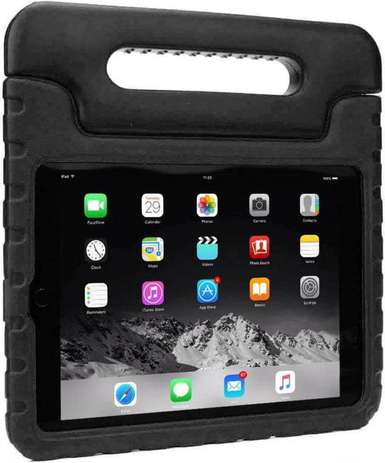 iPad 10.2 (2019-2021) Hoesjes – Kinderhoes met Handvat & standfunctie – Zwart-Tablethoesjes-Ilumina Benelux