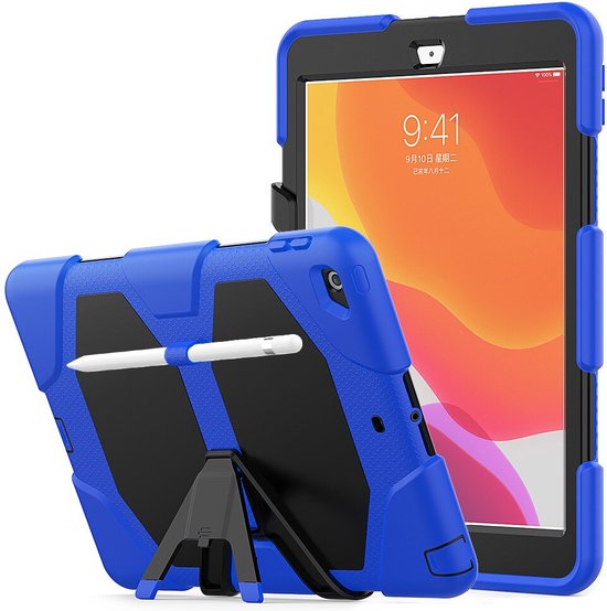 iPad 10.2 (2019/2020/2021) – Extreme Robuust Armor Hoesjes – Schokbestendig – Blauw-Tablethoesjes-Ilumina Benelux