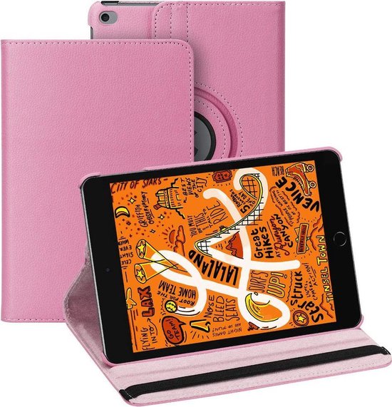 iPad 10.2 (2019/2020/2021) Hoesjes – 360° draaibaar – Multi-stand – Lichtroze-Tablethoesjes-Ilumina Benelux
